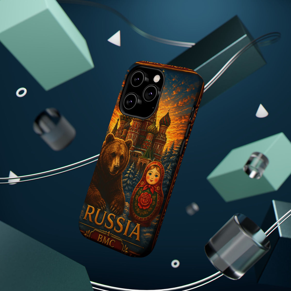 "Reinforced Magnetic Case Russia❄️ – Land of history, mystery, and grandeur"