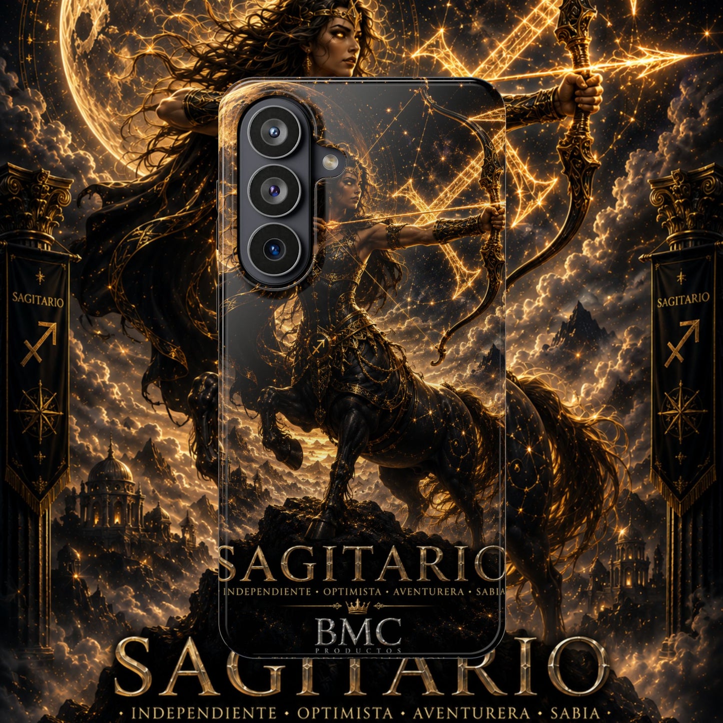 "Funda Magnética Reforzada Sagitario M– La Cazadora del Horizonte"