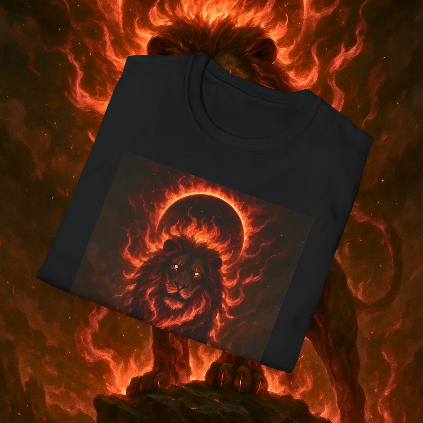 "Camiseta ♌ Leo — Soberano del fuego eterno"