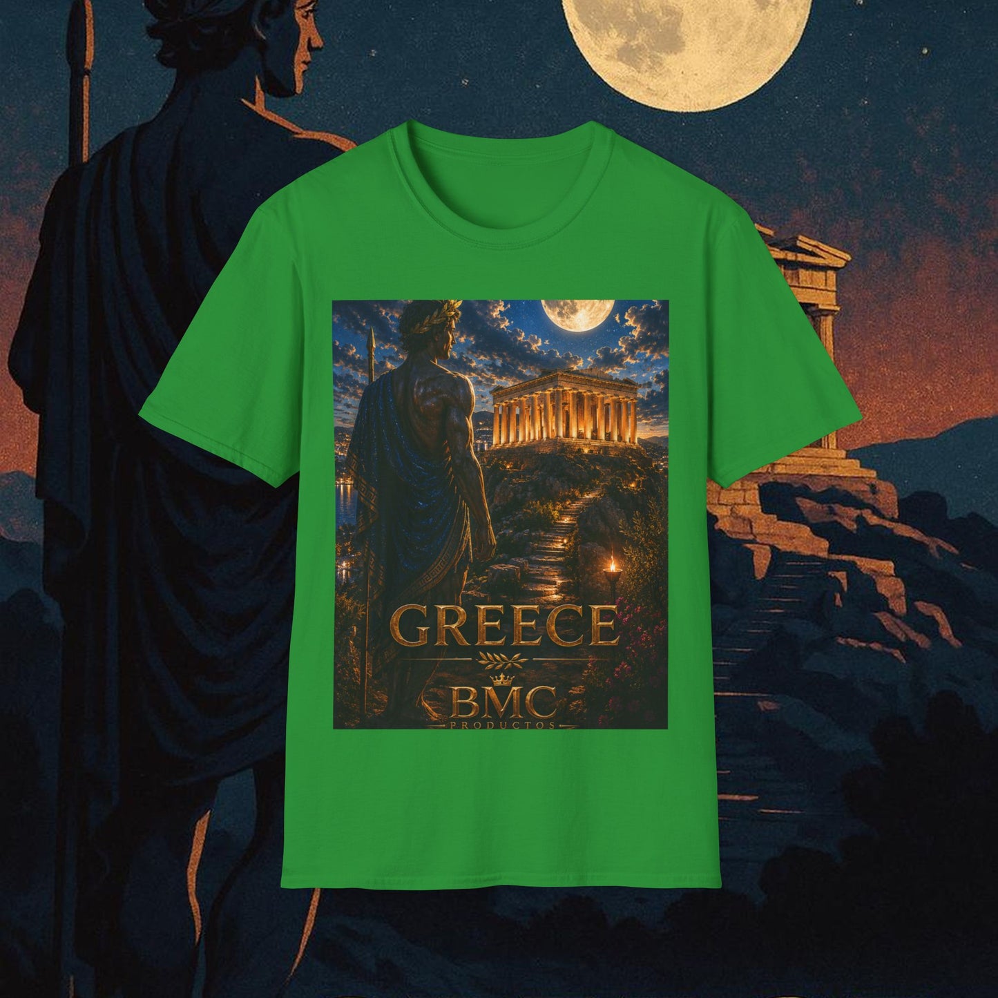 "Camiseta Grecia: Cuna de Dioses, Maravillas y Filosofía 🌊🏛️⚡"