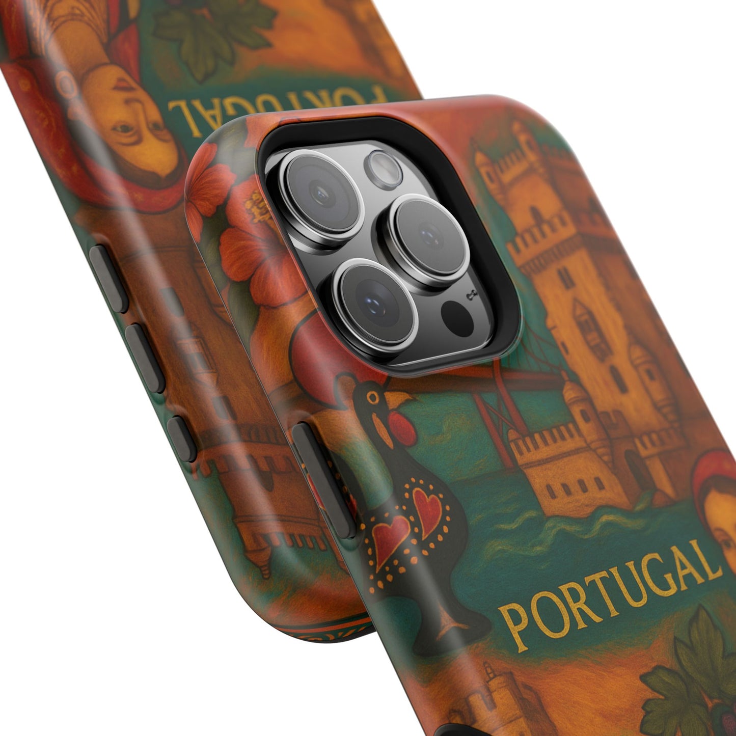 "Funda Magnética Reforzada Magnética Reforzada Portugal: Encanto Atlántico, Fados y Azulejos 🌊🎶🧿"