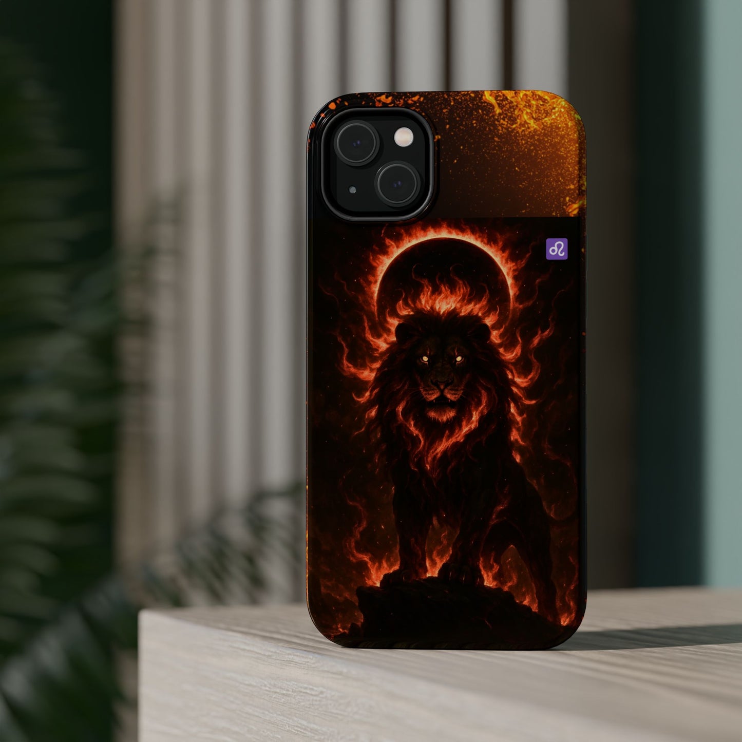 "Funda Magnética Reforzada ♌ Leo — Soberano del fuego eterno"