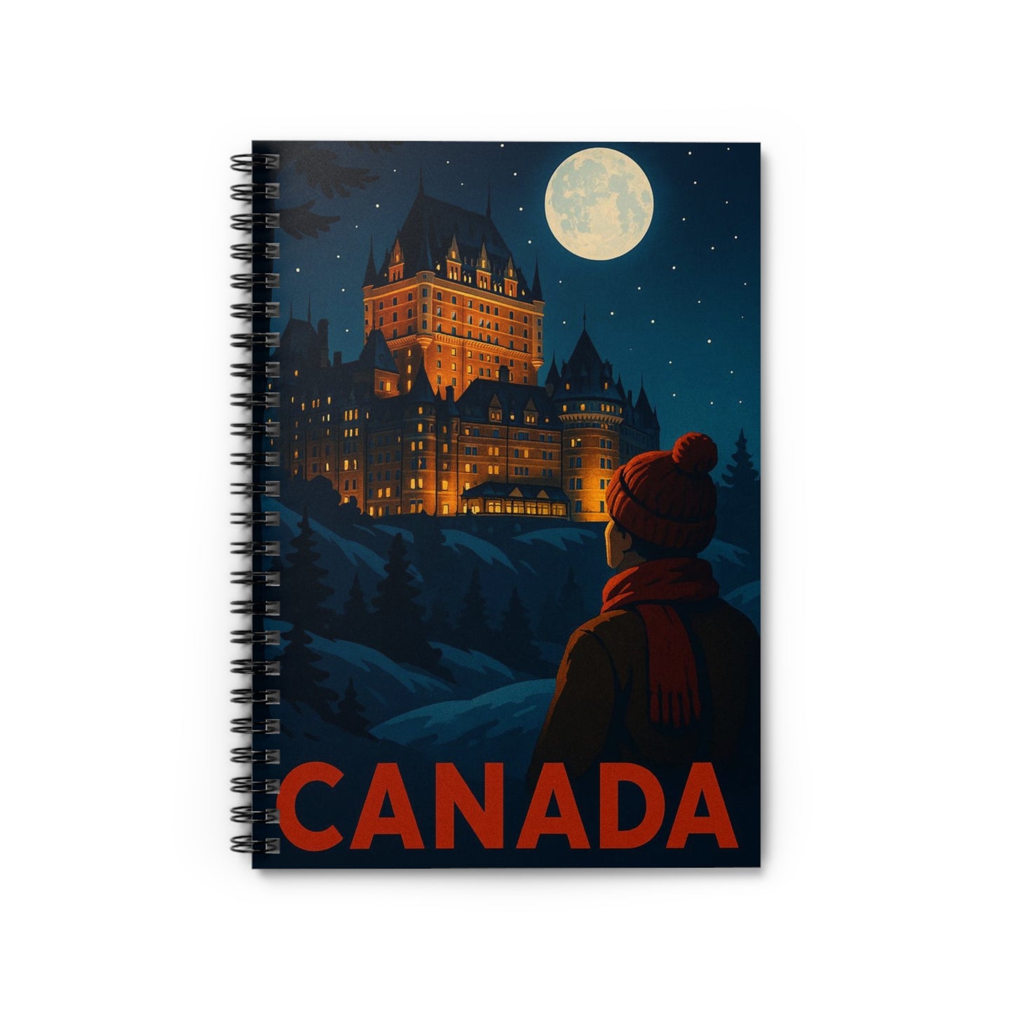 "libreta Canadá: Naturaleza Majestuosa y Espíritu Libre 🍁🏞️🦌"