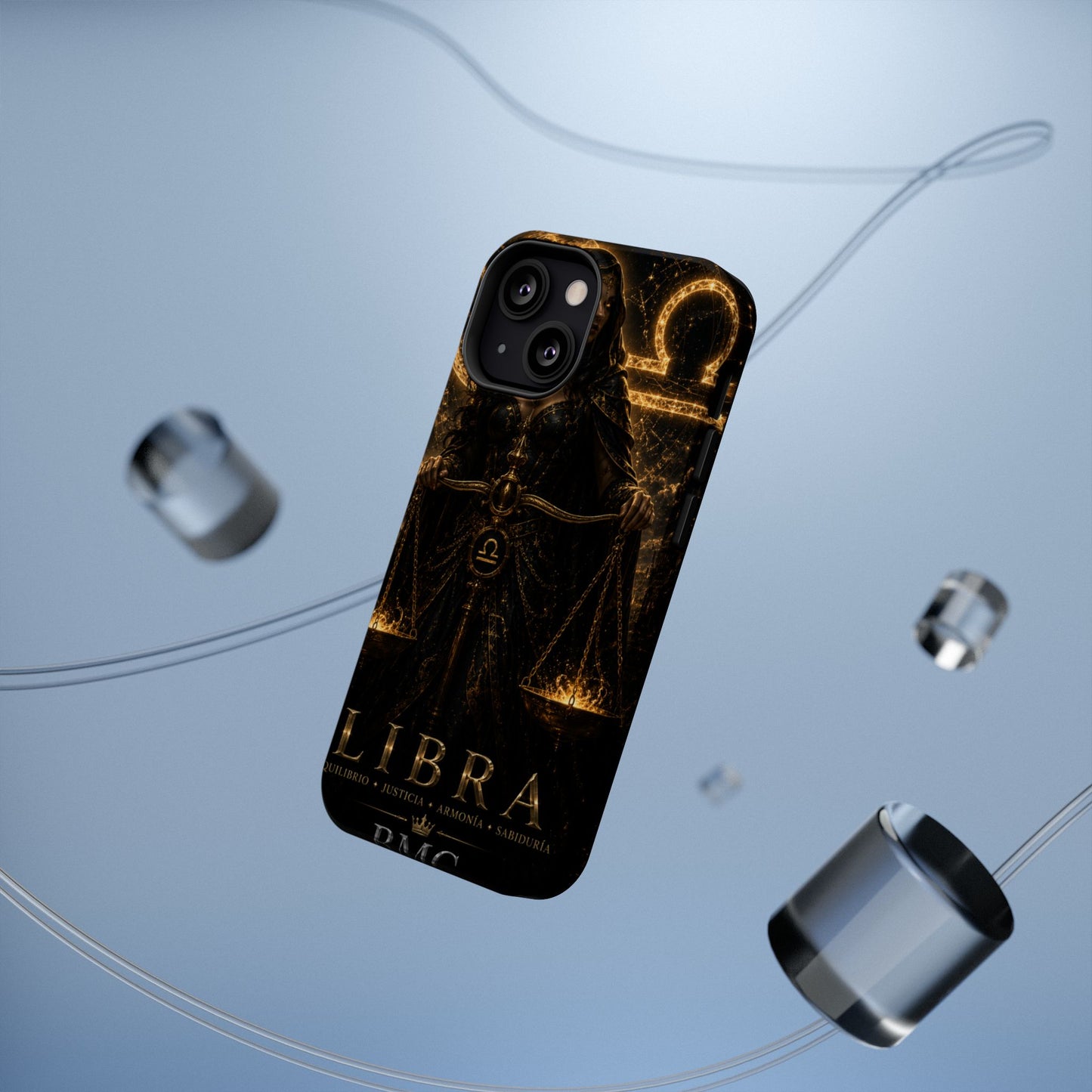 "Funda Magnética Reforzada libra– La Guardiana del Equilibrio"