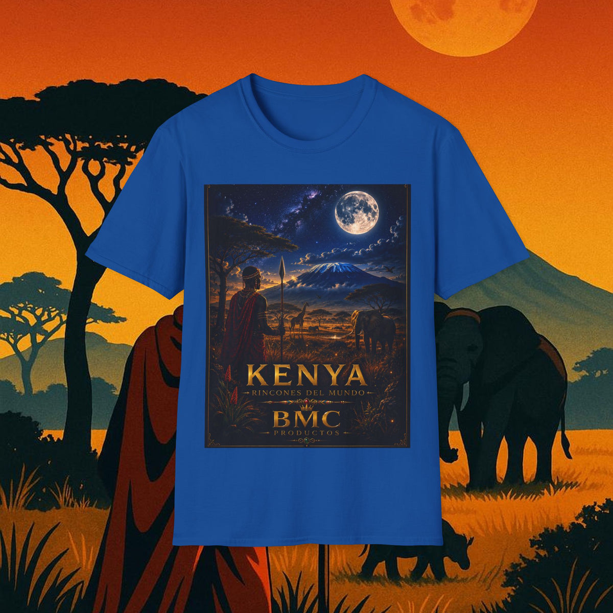 "Camiseta Kenia: Aventura Salvaje y Tierra de Horizontes Infinitos 🦁🌄🏕️"