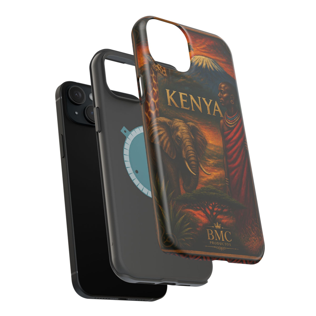 "Reinforced Magnetic Case Kenya: Wild Adventure and Land of Infinite Horizons 🦁🌄🏕️"