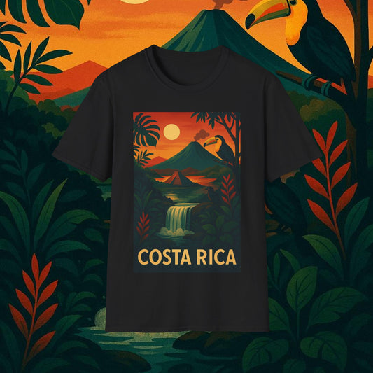 "Camiseta   Costa Rica: Pura Vida entre Volcanes y Selvas 🌋🌴🦜"