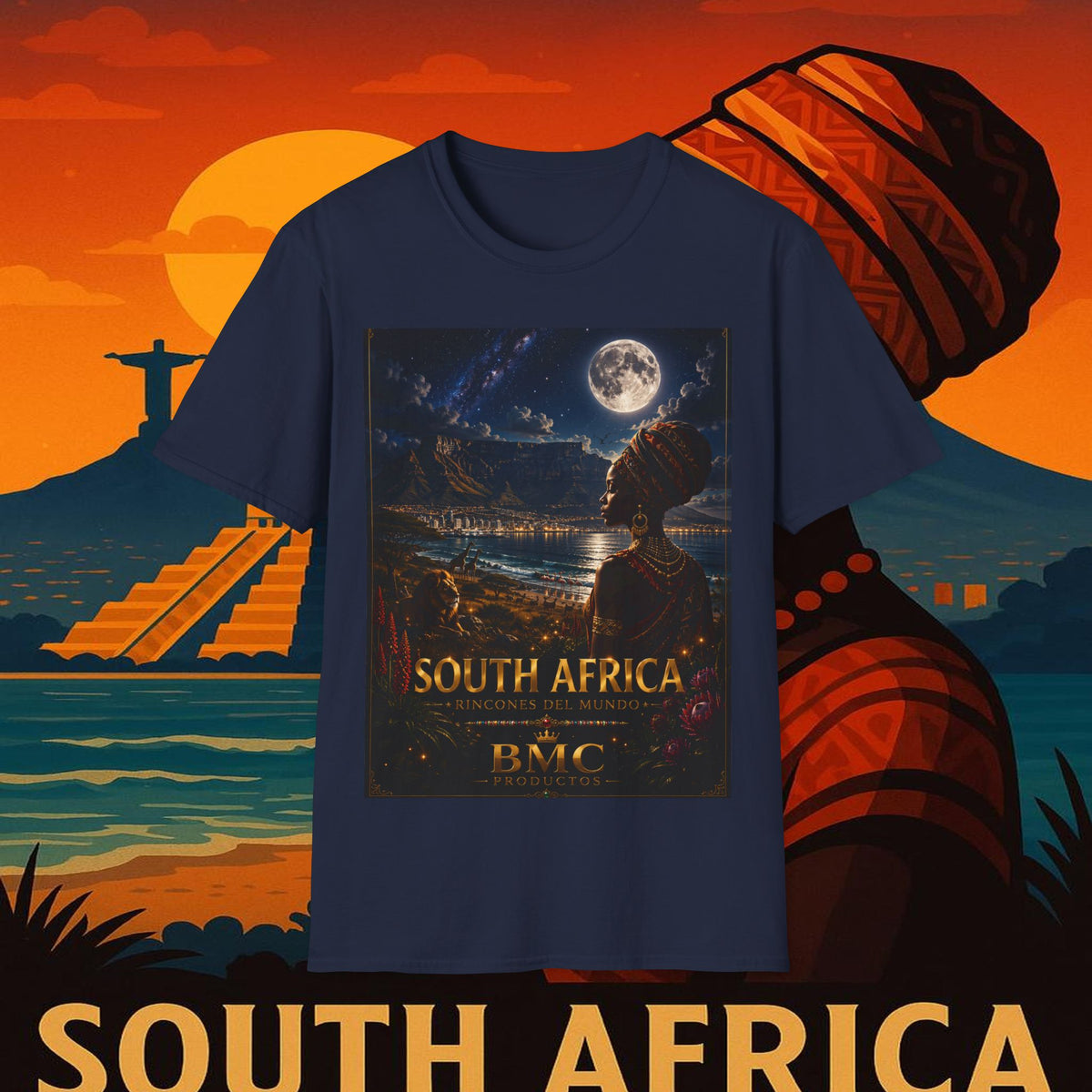 "Camiseta Sudáfrica 🌍 – Un mundo de aventuras y diversidad"