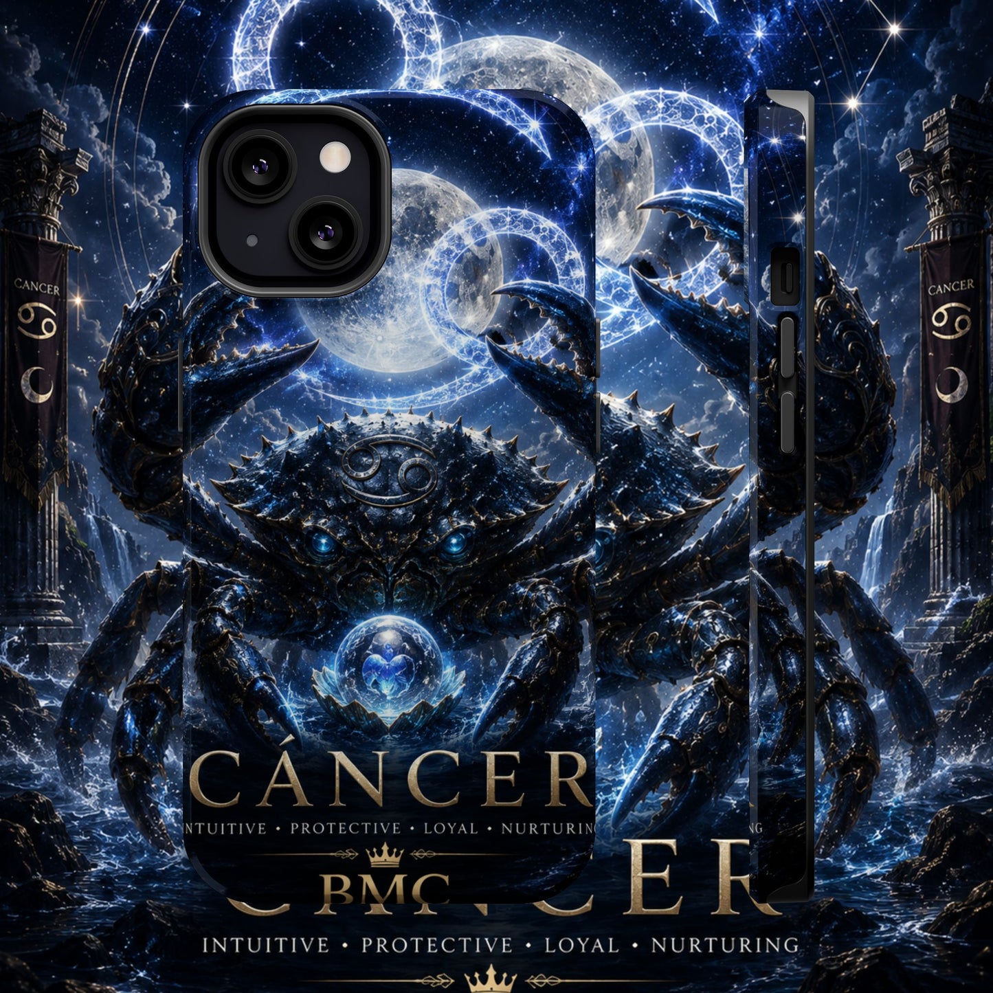 "Funda Magnética Reforzada ♋ Cáncer — Guardián de las profundidades""