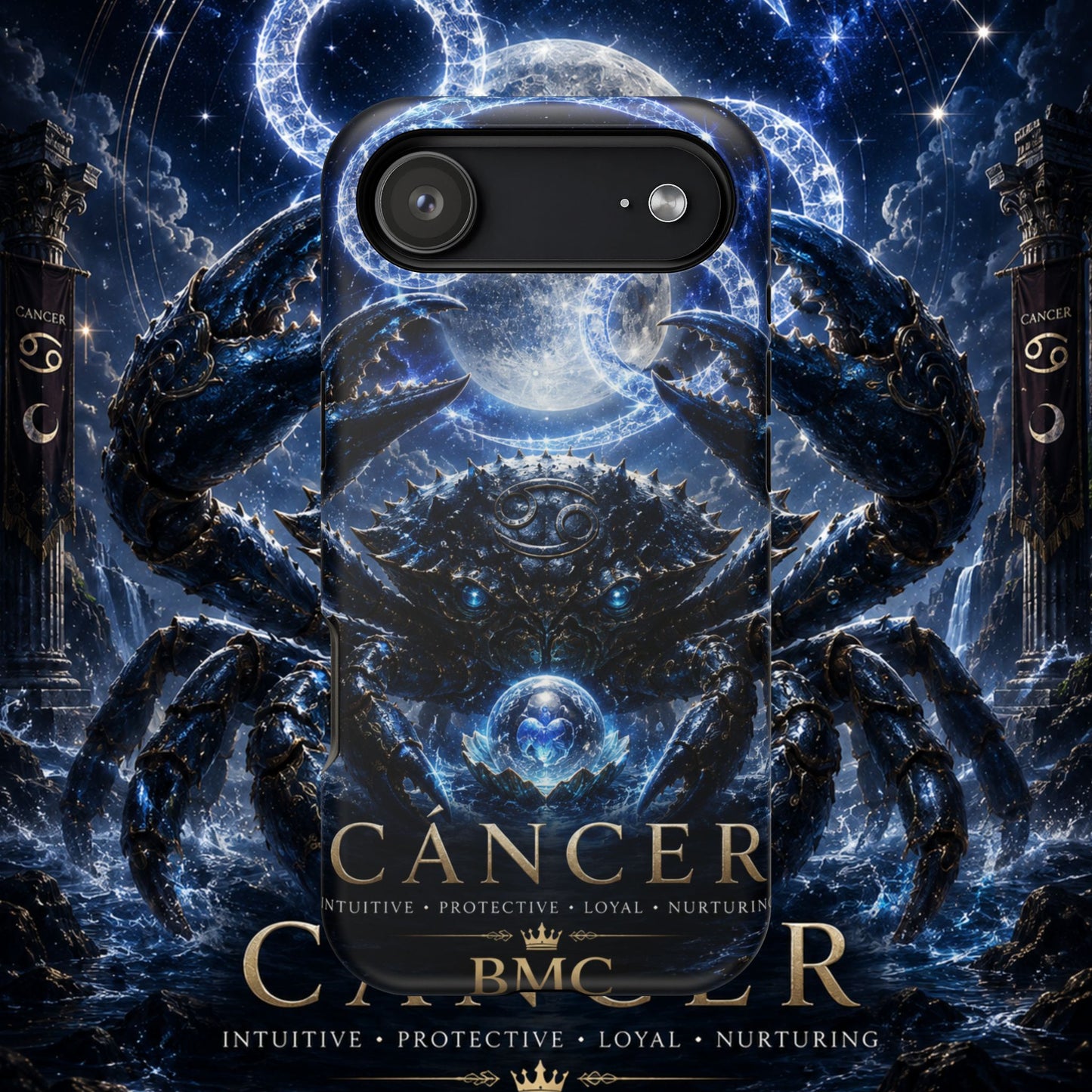 "Funda Magnética Reforzada ♋ Cáncer — Guardián de las profundidades""