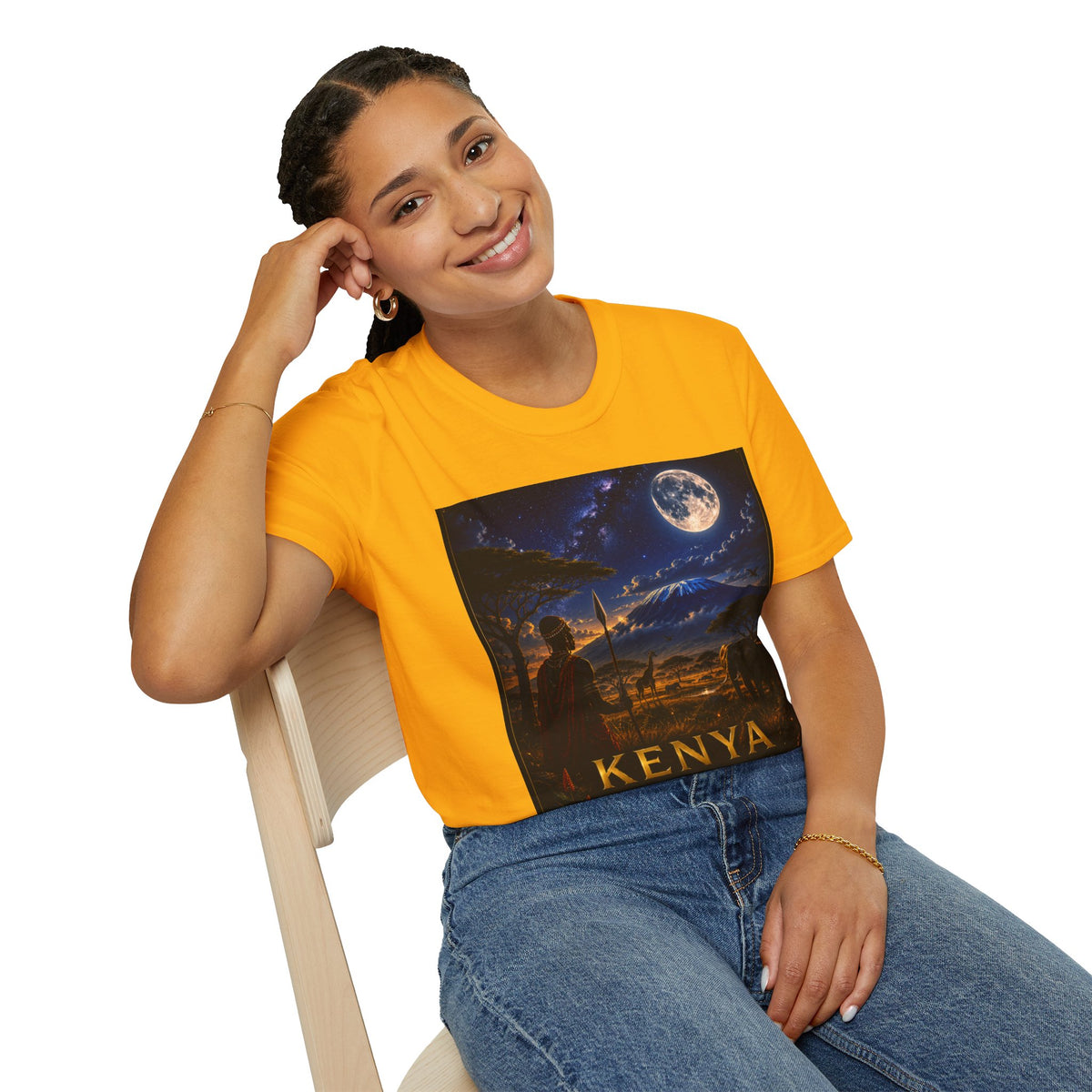 "Camiseta Kenia: Aventura Salvaje y Tierra de Horizontes Infinitos 🦁🌄🏕️"