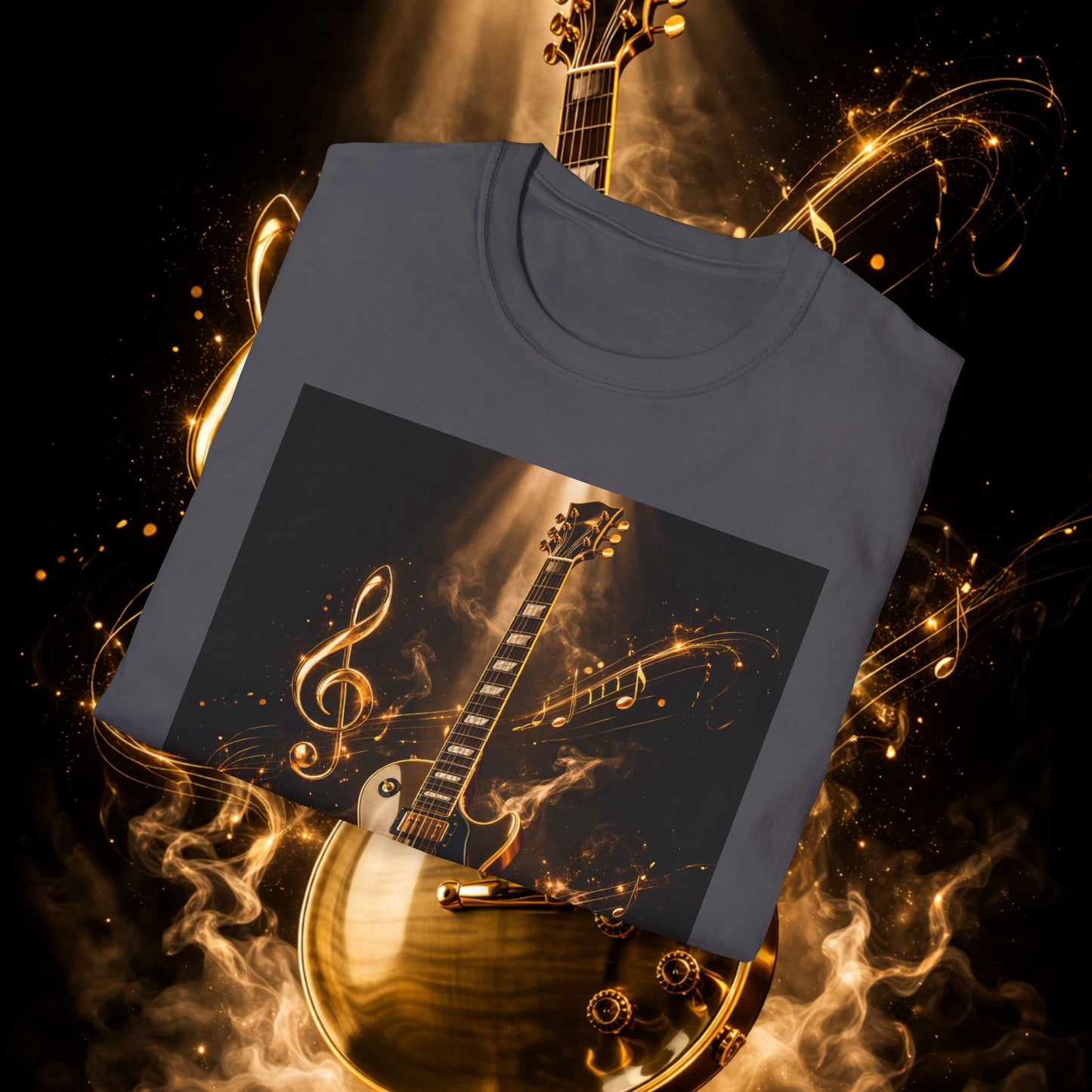 "Camiseta guitarra 🎸🔥Donde vibra una cuerda, nace una llamarada.” 🔥🎸
