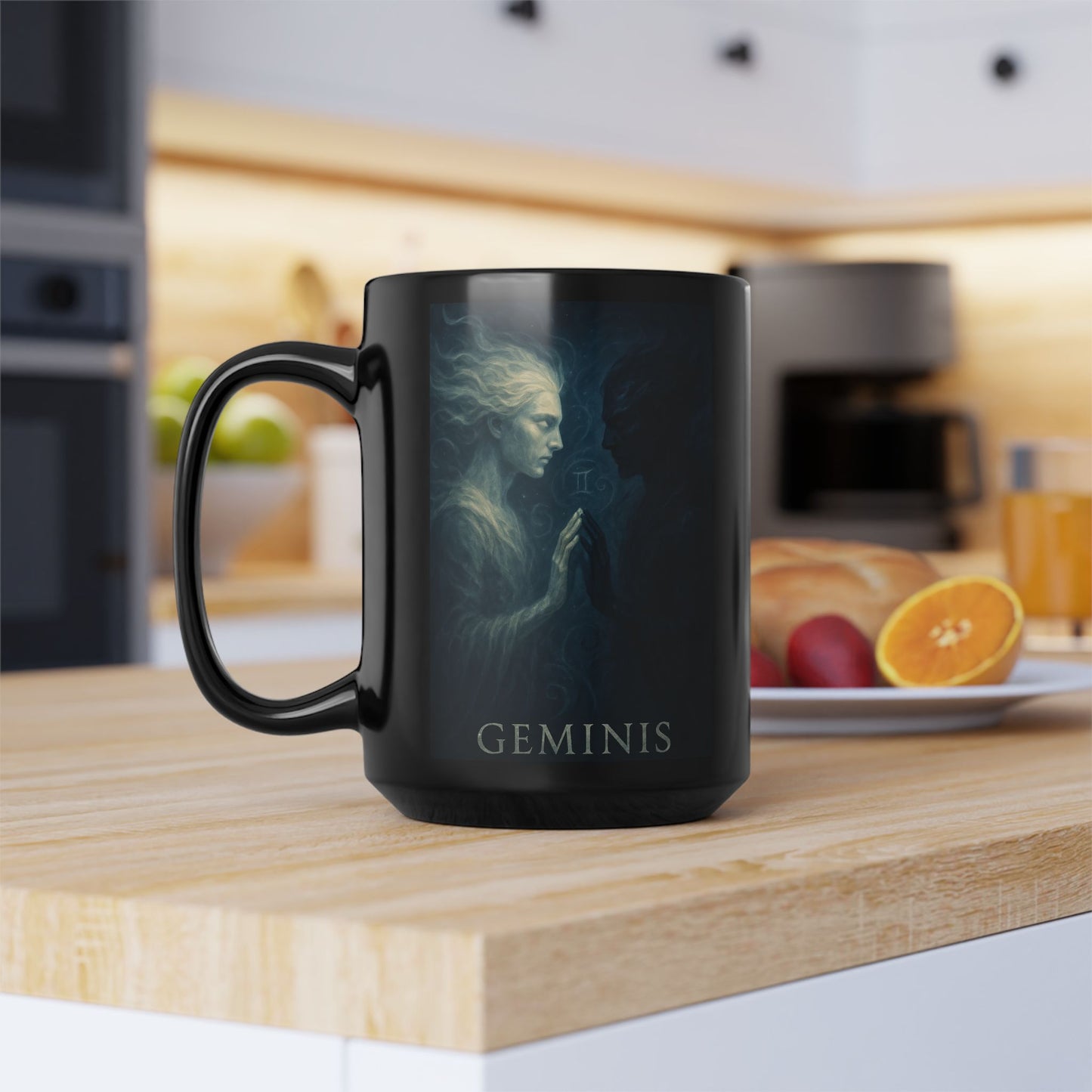 "Taza ♊ Géminis — Reflejo del alma dividida"