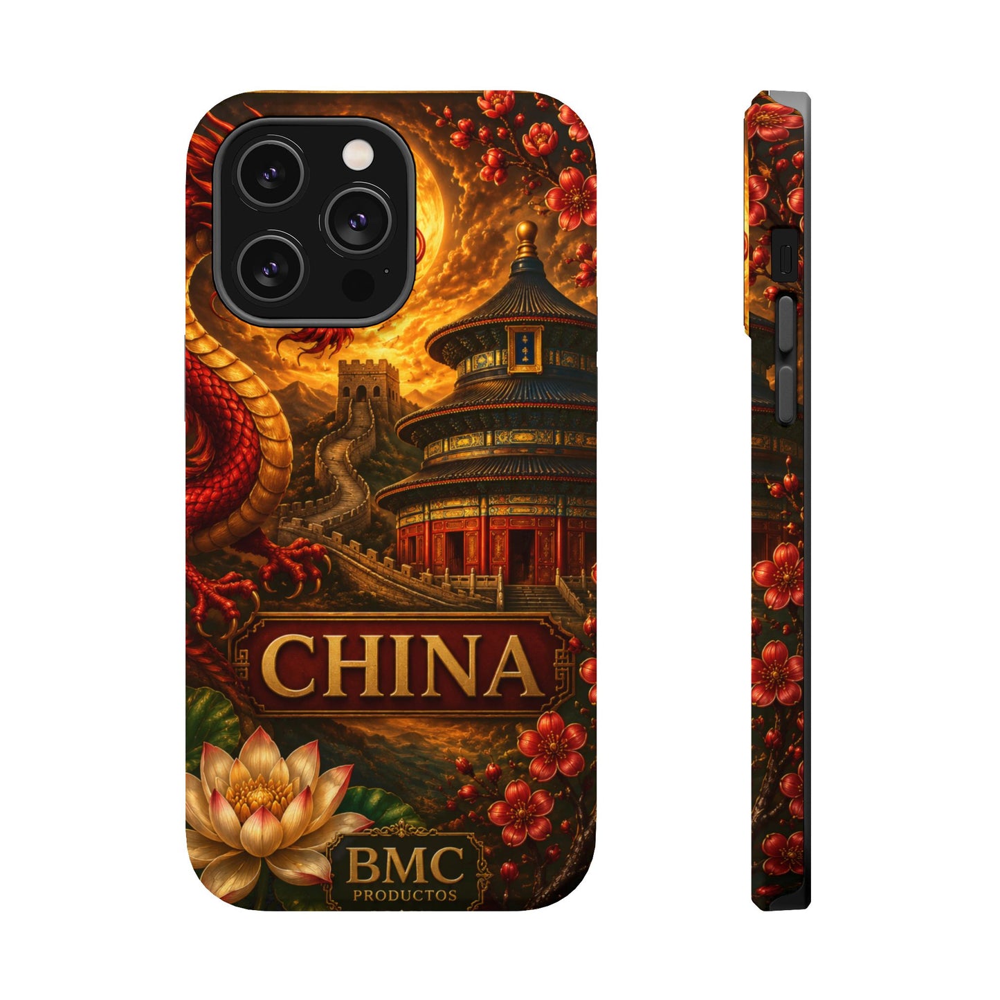 "Funda Magnética Reforzada Magnética Reforzada China – Dragones, murallas y leyendas eternas"