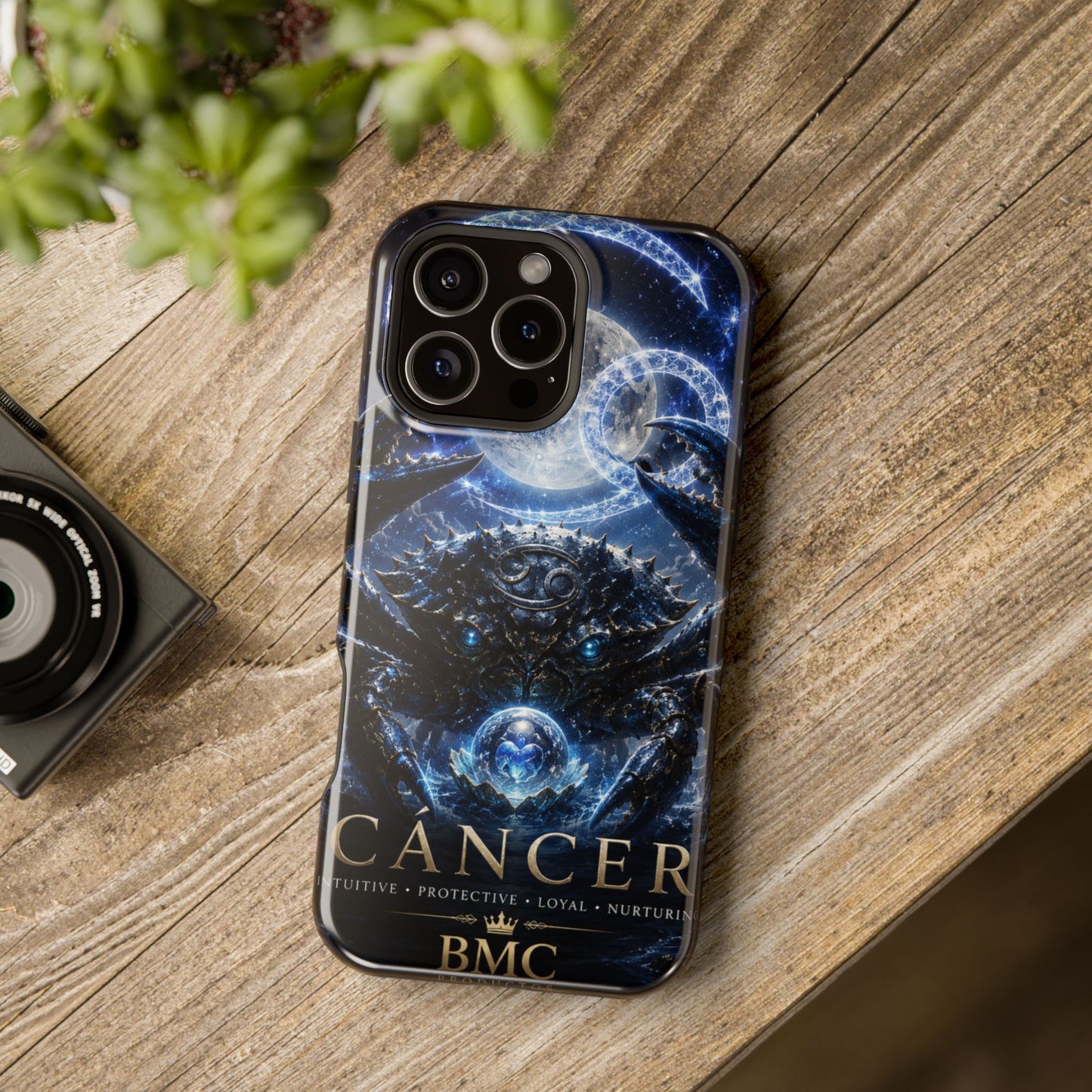 "Funda Magnética Reforzada ♋ Cáncer — Guardián de las profundidades""