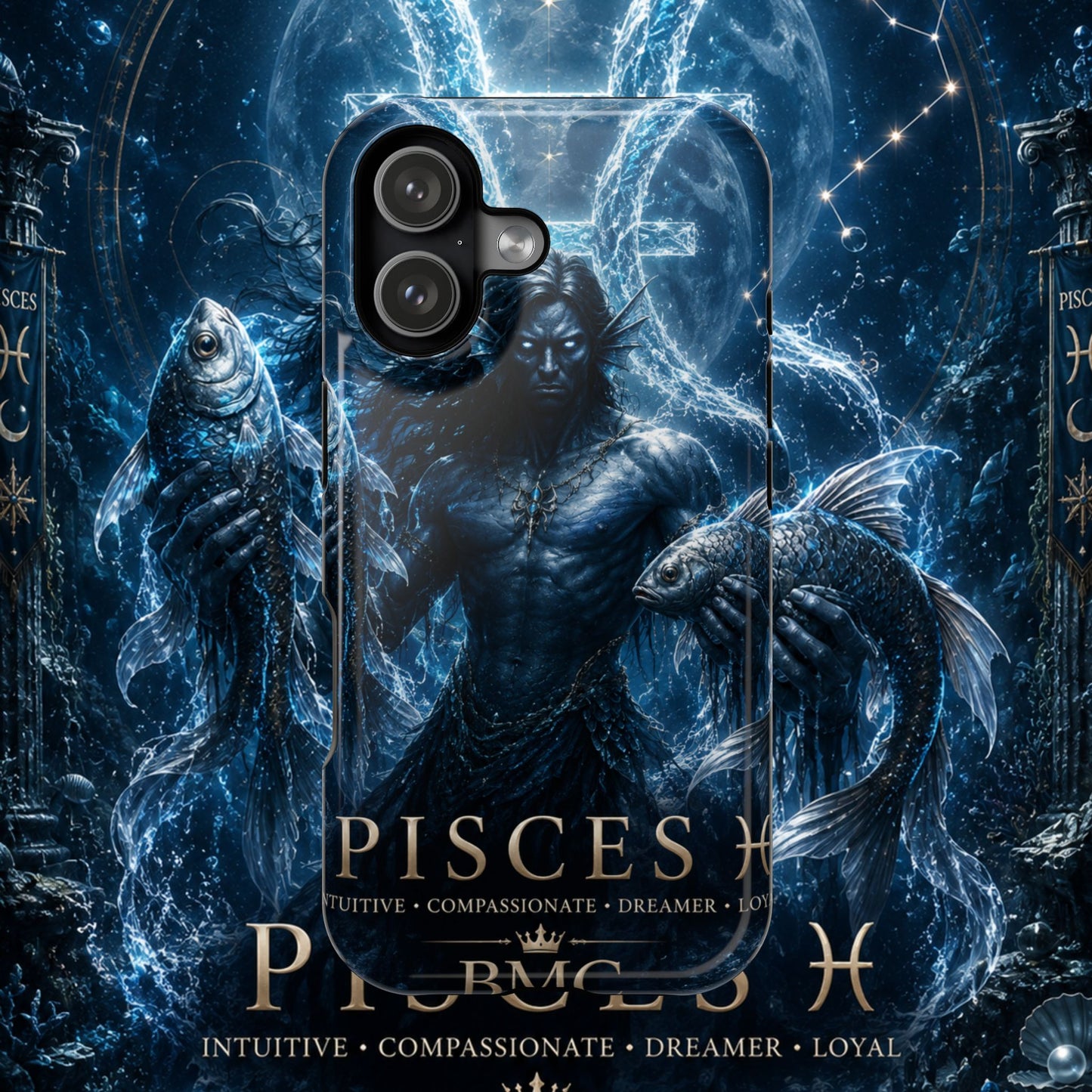 "Funda Magnética Reforzada Piscis — El Guardián de las Profundidades"