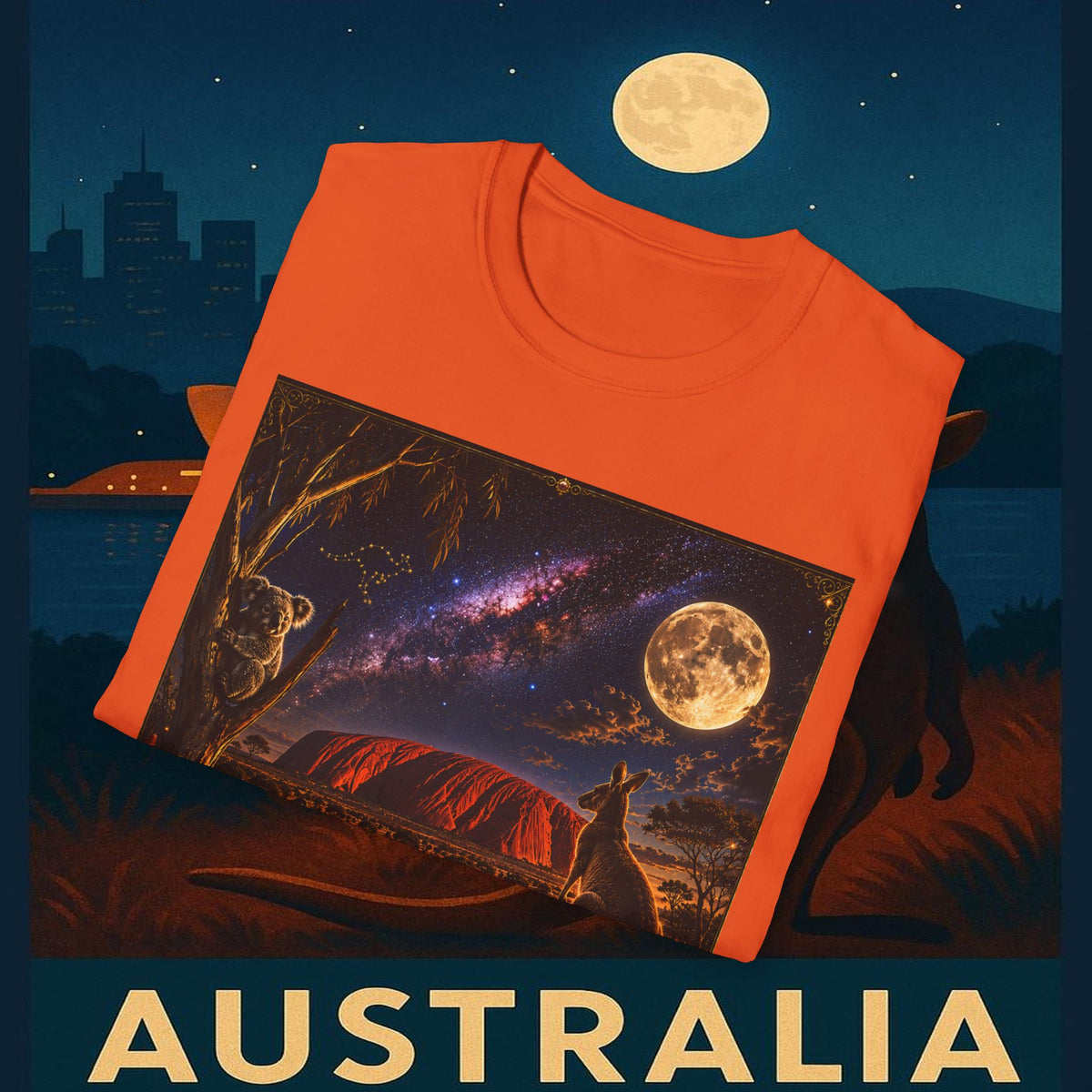 "Camiseta Australia 🌞 – Tierra de maravillas naturales y espíritu libre"