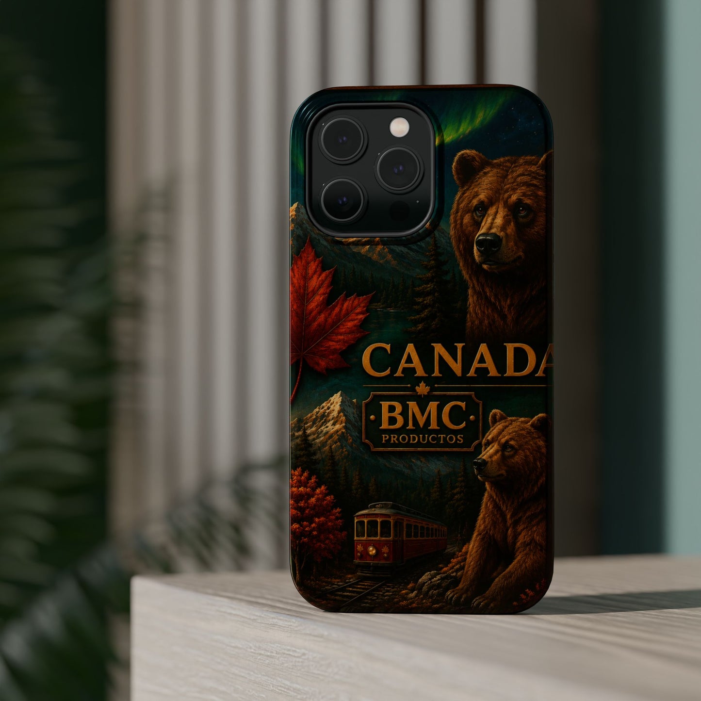 "Funda Magnética Reforzada Magnética Reforzada Canadá: Naturaleza Majestuosa y Espíritu Libre 🍁🏞️🦌"