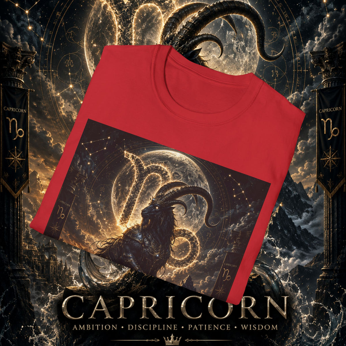 "Camiseta ♑ Capricornio – El Guardián de las Cumbres"