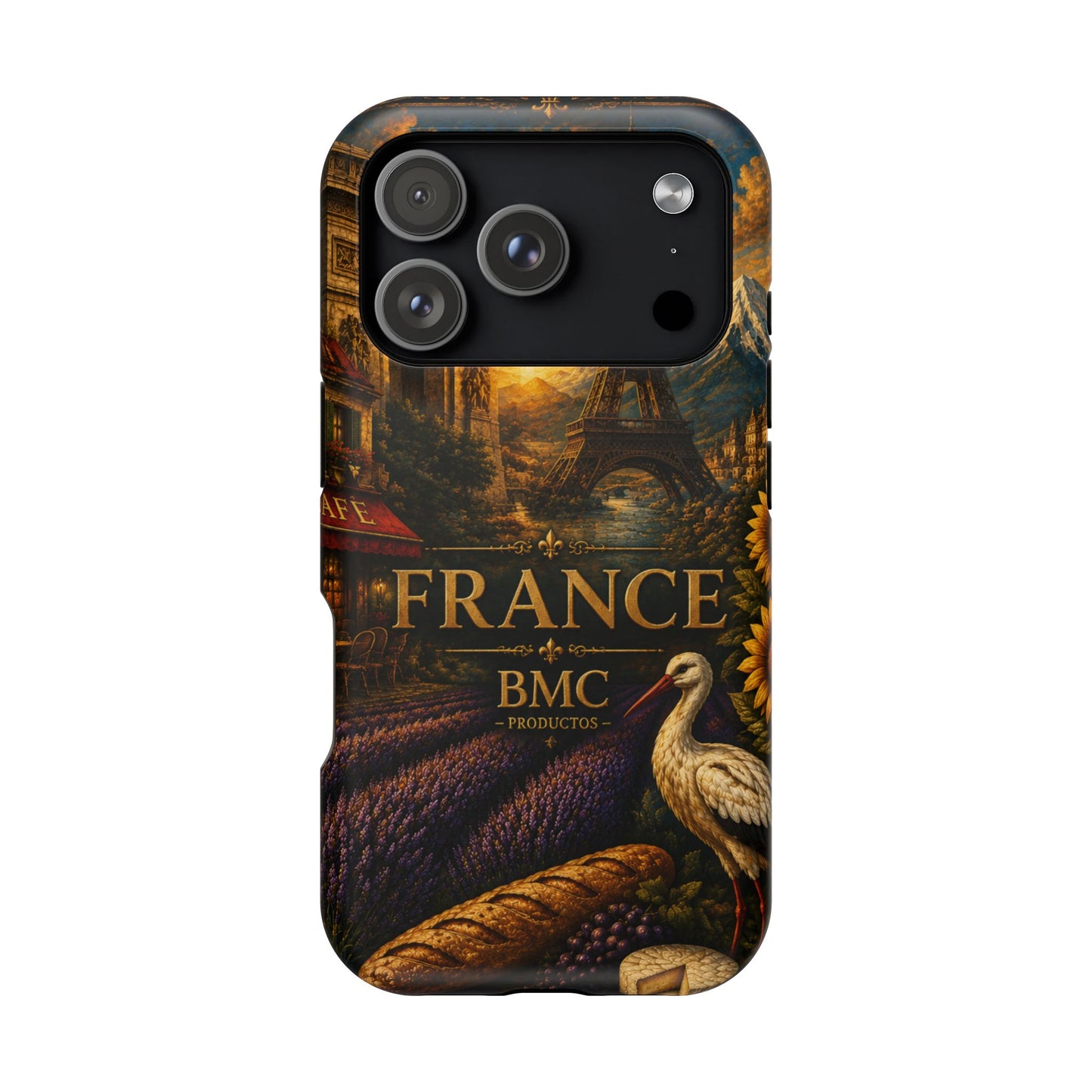 "Funda Magnética Reforzada Francia: Romance bajo la Luna 🌙🗼✨"