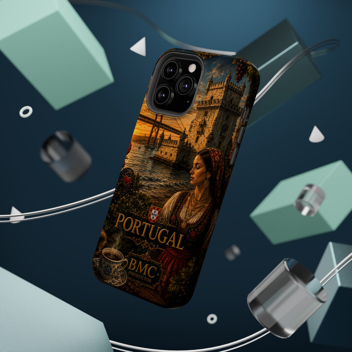 "Reinforced Magnetic Case Portugal: Atlantic Charm, Fados and Azulejos 🌊🎶🧿"