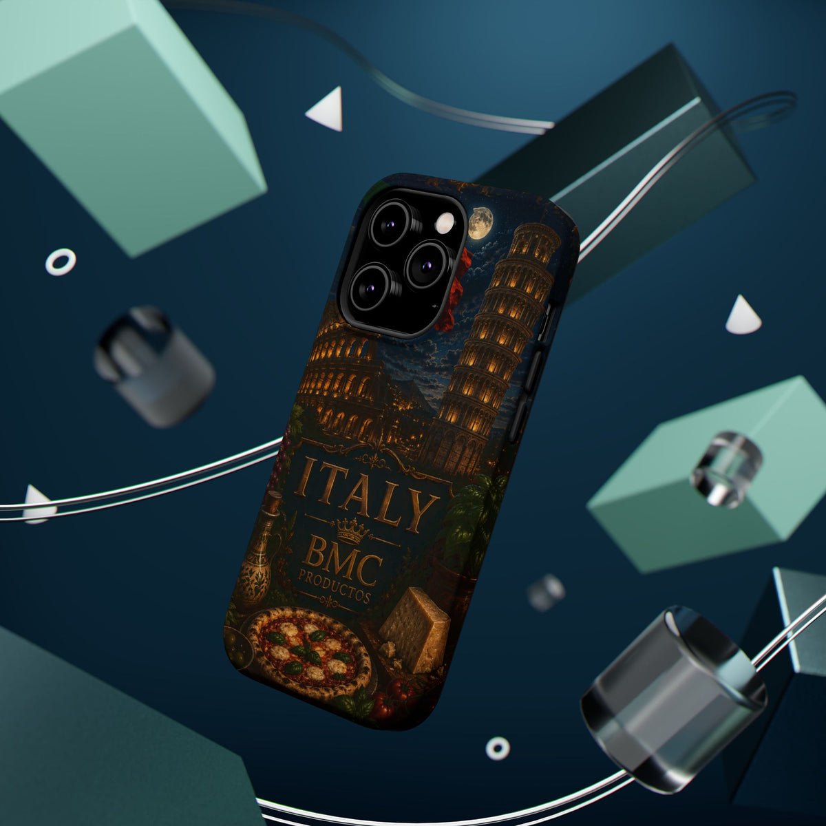 "Funda Magnética Reforzada Magnética Reforzada Italia: Arte, Pasión y Sabores Eternos 🎨🍝🏛️"