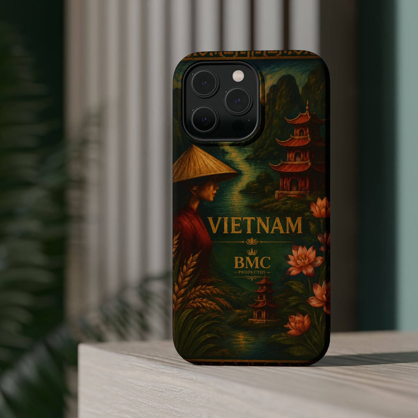 "Funda Magnética Reforzada Magnética Reforzada  Vietnam: Tradición, Naturaleza y Leyendas Ancestrales 🎋🏯🐉"