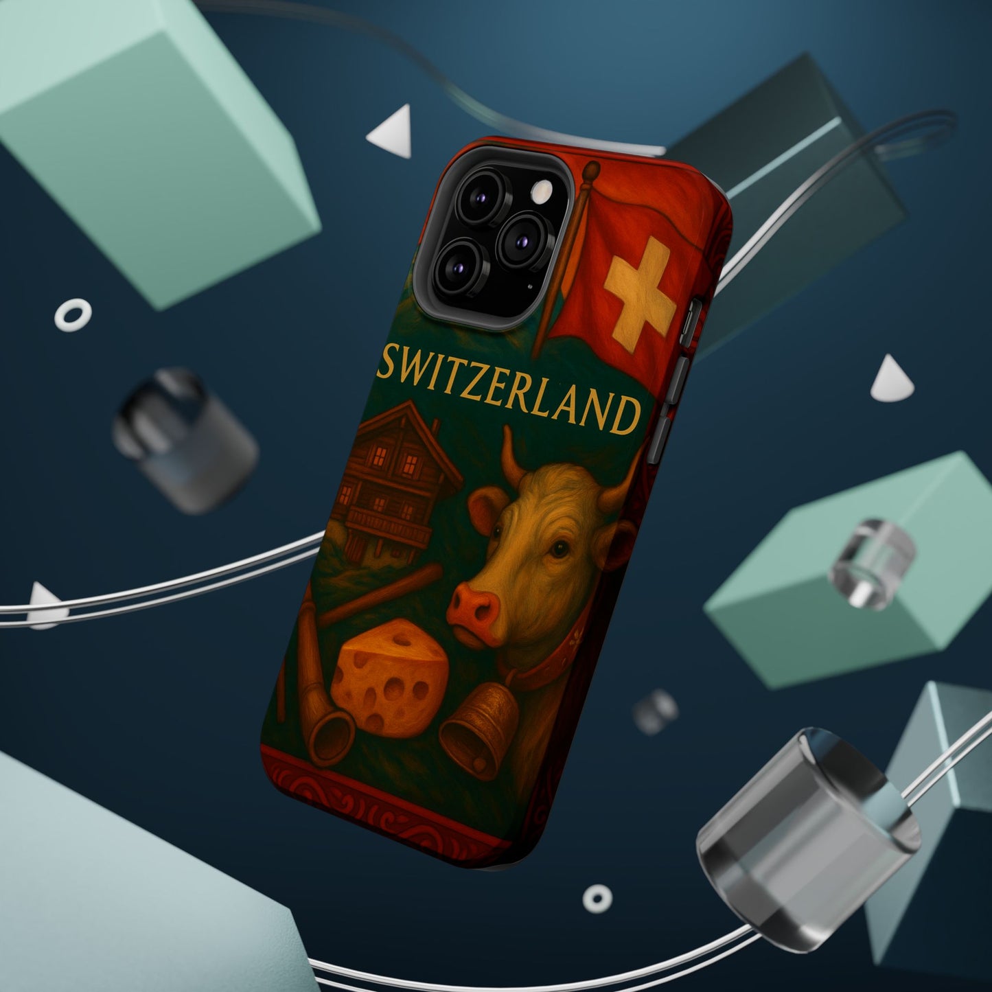 "Funda Magnética Reforzada Magnética Reforzada suiza❄️ – Tierra de montañas majestuosas y precisión legendaria"