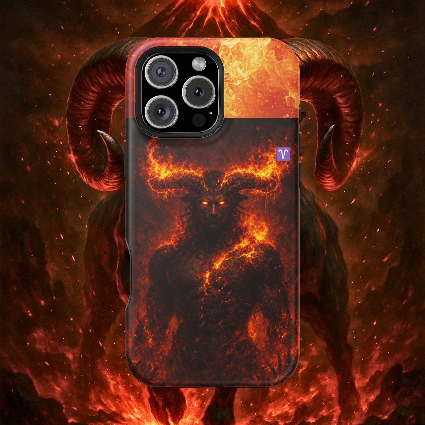 "Funda Magnética Reforzada ♈ Aries — Espíritu de fuego"