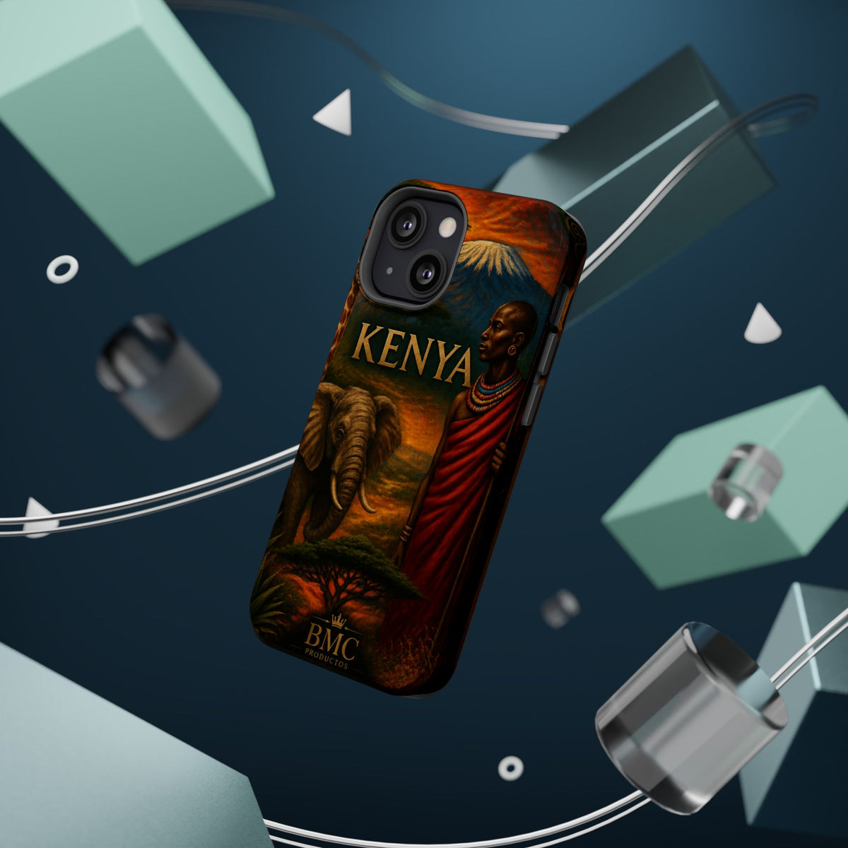"Reinforced Magnetic Case Kenya: Wild Adventure and Land of Infinite Horizons 🦁🌄🏕️"
