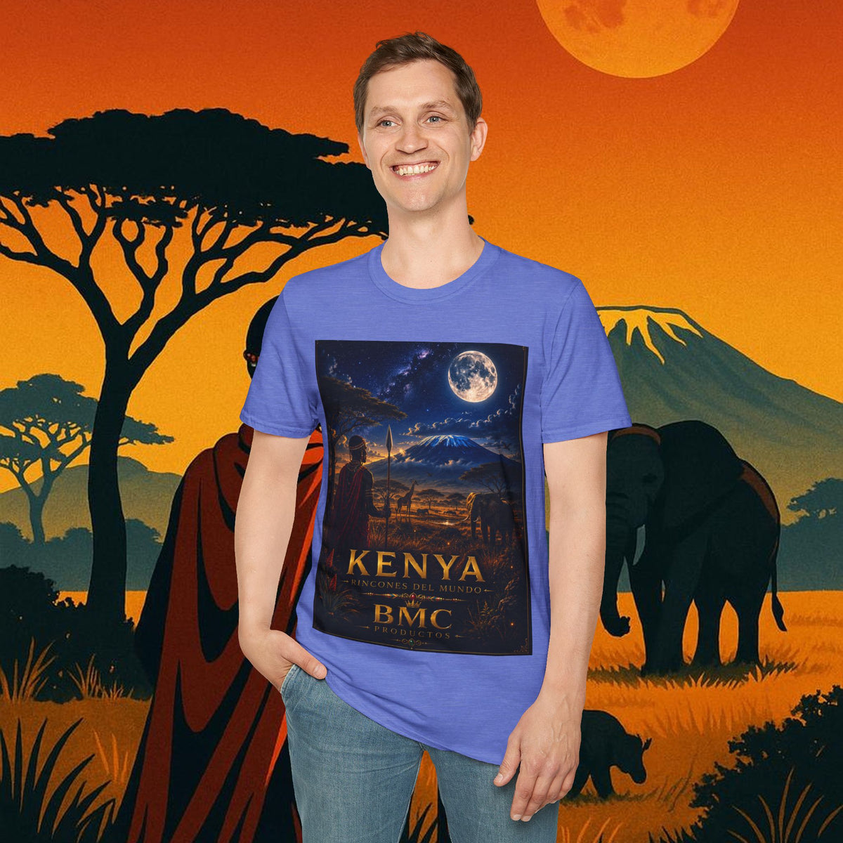 "Camiseta Kenia: Aventura Salvaje y Tierra de Horizontes Infinitos 🦁🌄🏕️"