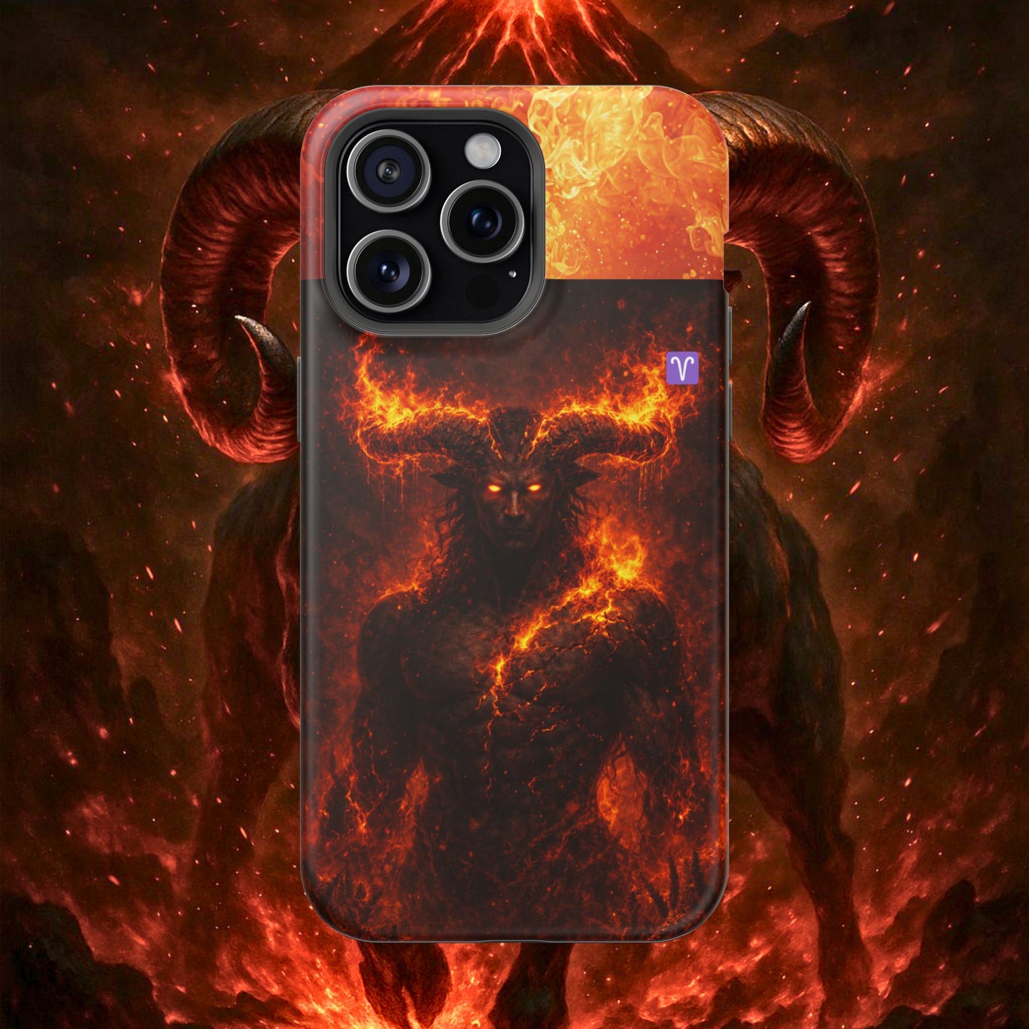 "Funda Magnética Reforzada ♈ Aries — Espíritu de fuego"