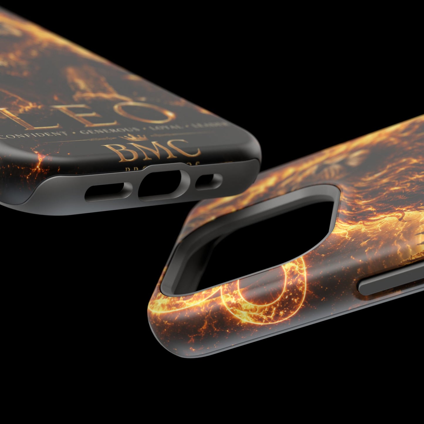 "Funda Magnética Reforzada ♌ Leo — Soberano del fuego eterno"