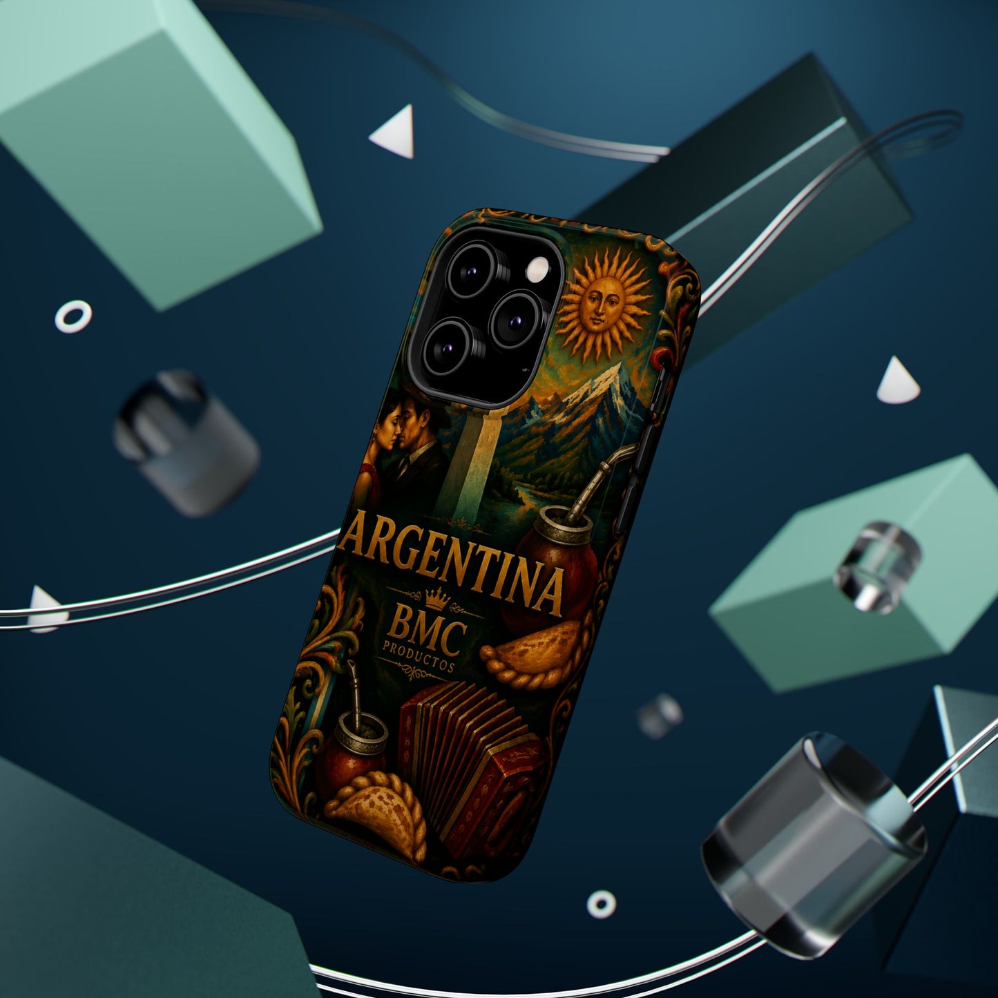 "Funda Magnética Reforzada Argentina: Pasión, Tradición y Tierra de Sueños🔥🏞️"