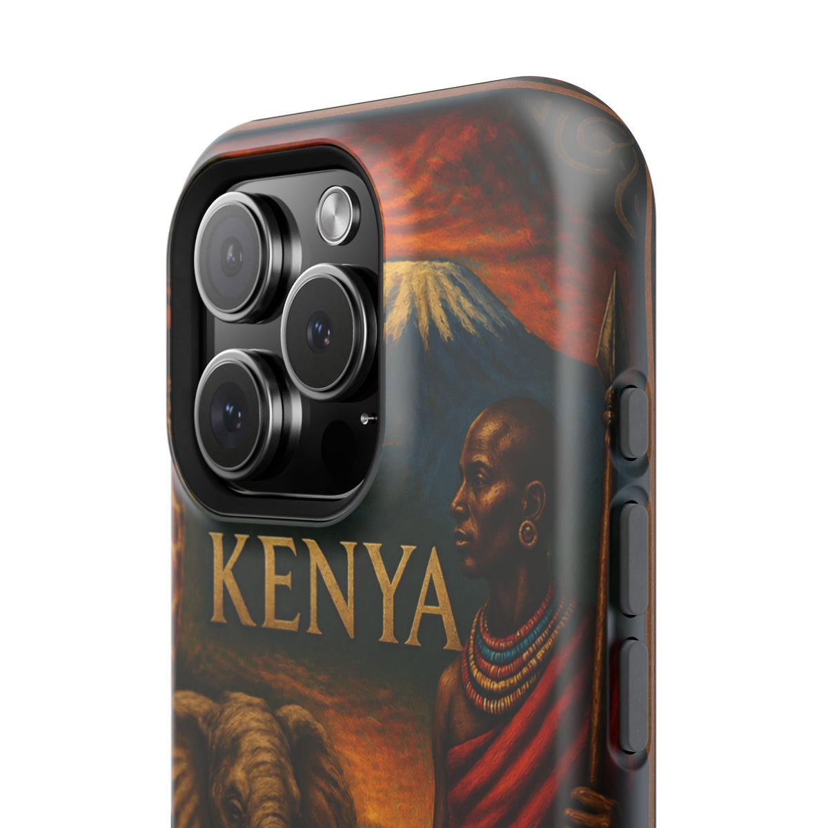 "Reinforced Magnetic Case Kenya: Wild Adventure and Land of Infinite Horizons 🦁🌄🏕️"