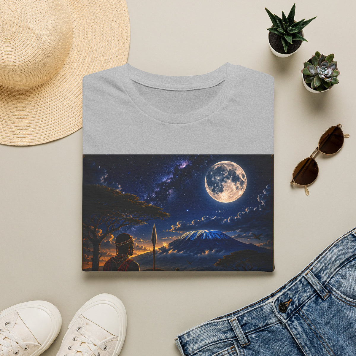 "Camiseta Kenia: Aventura Salvaje y Tierra de Horizontes Infinitos 🦁🌄🏕️"