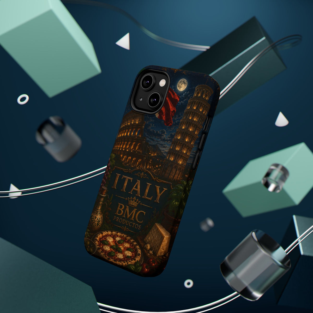 "Funda Magnética Reforzada Magnética Reforzada Italia: Arte, Pasión y Sabores Eternos 🎨🍝🏛️"