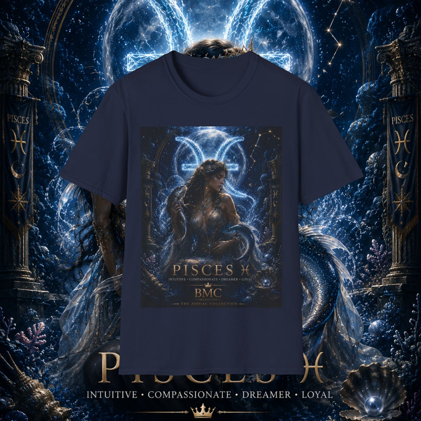 "Camiseta Piscis M — La Guardiana de las Profundidades"