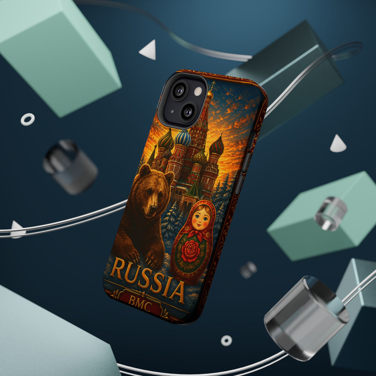 "Reinforced Magnetic Case Russia❄️ – Land of history, mystery, and grandeur"