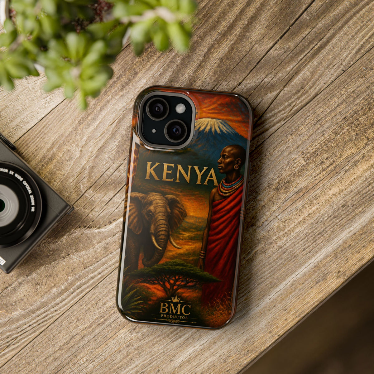 "Reinforced Magnetic Case Kenya: Wild Adventure and Land of Infinite Horizons 🦁🌄🏕️"