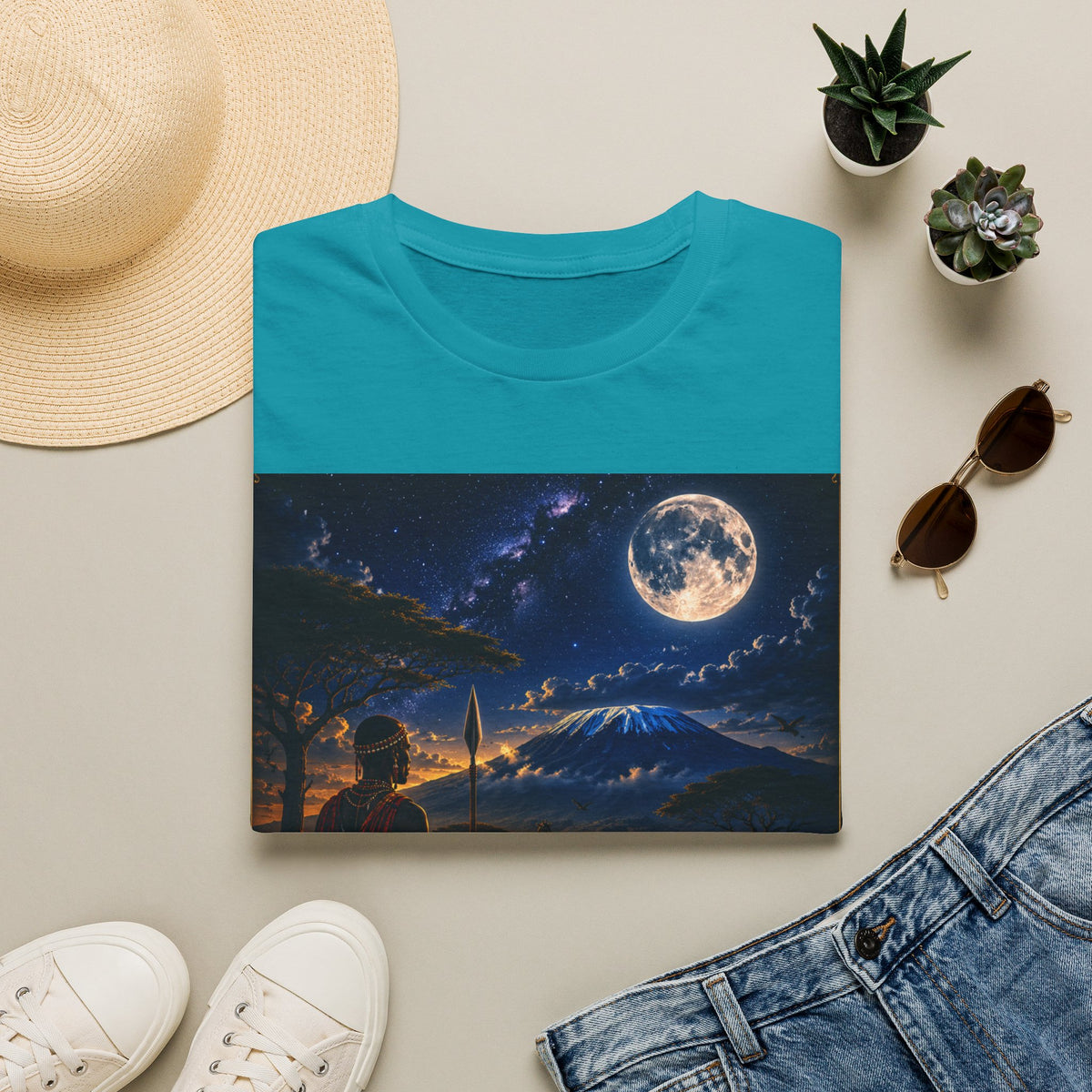 "Camiseta Kenia: Aventura Salvaje y Tierra de Horizontes Infinitos 🦁🌄🏕️"