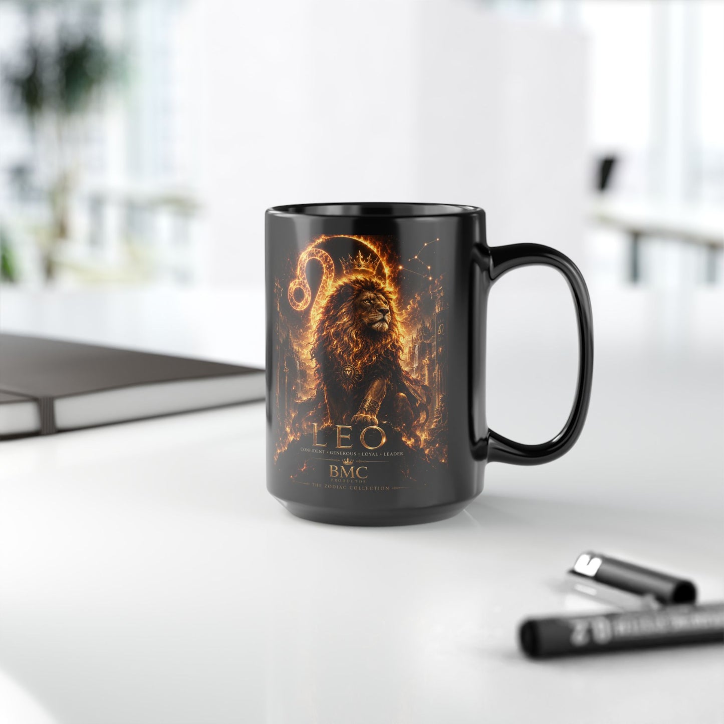 "Taza ♌ Leo — Soberano del fuego eterno"
