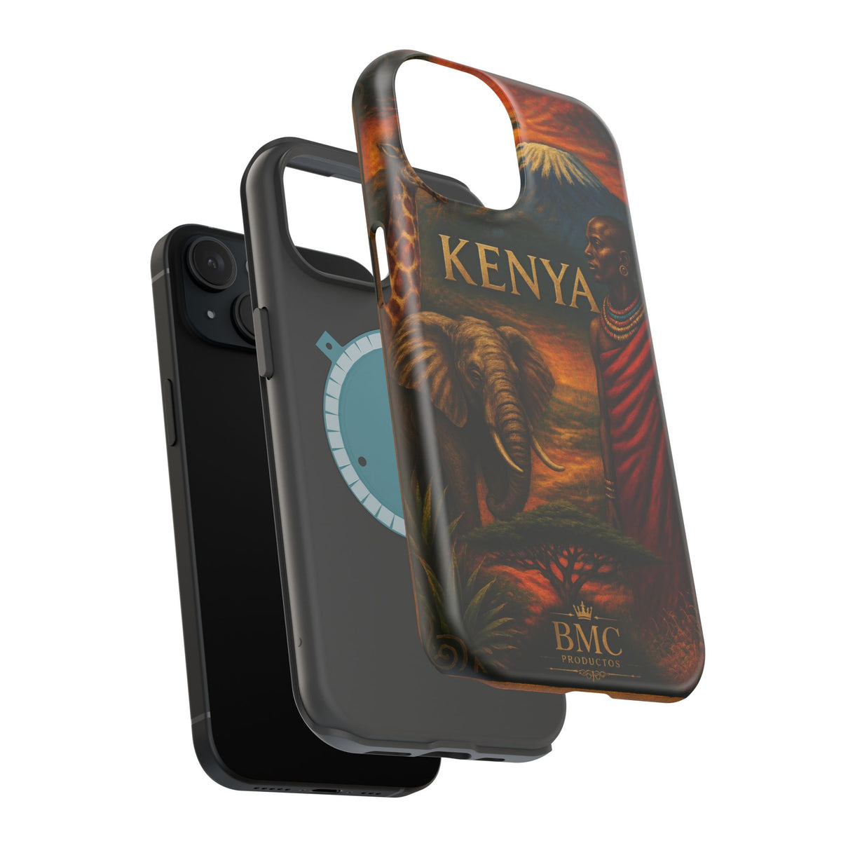 "Reinforced Magnetic Case Kenya: Wild Adventure and Land of Infinite Horizons 🦁🌄🏕️"