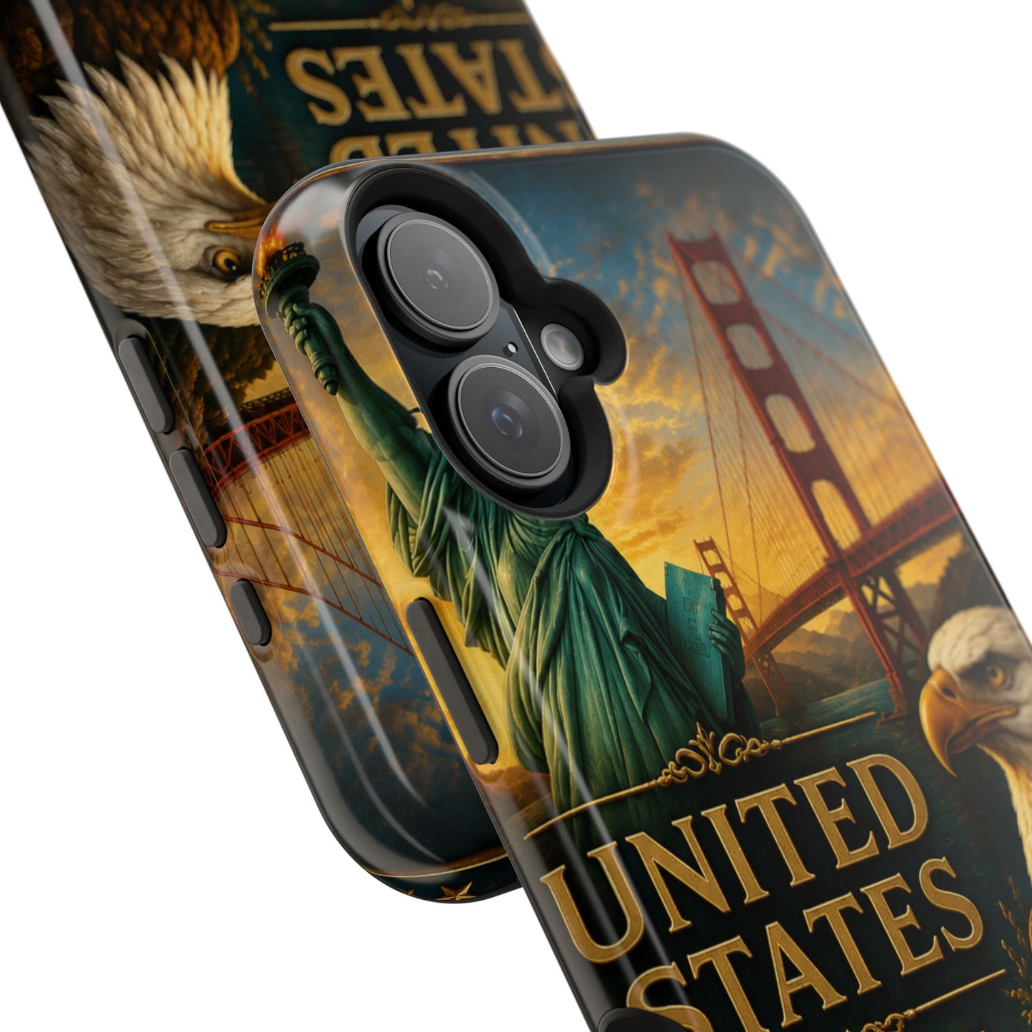 "Funda Magnética Reforzada Estados Unidos: Sueños, Libertad y Grandes Horizontes 🗽🏜️🌆"