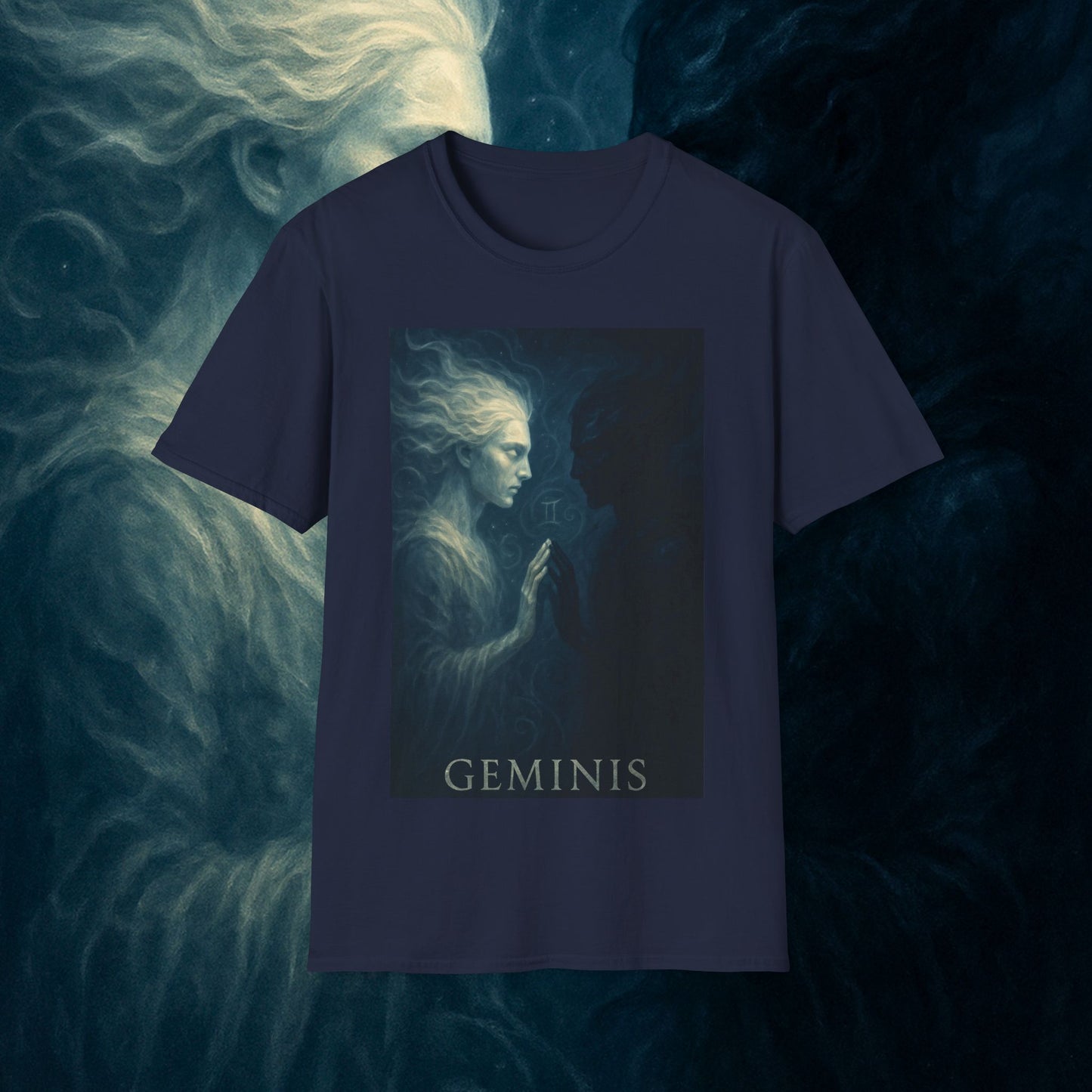 "Camiseta ♊ Géminis — Reflejo del alma dividida"