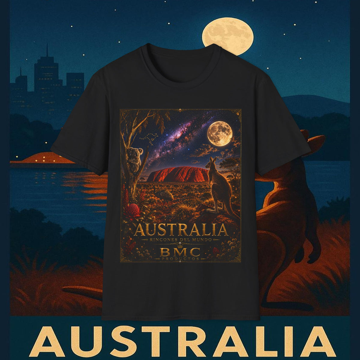"Camiseta Australia 🌞 – Tierra de maravillas naturales y espíritu libre"