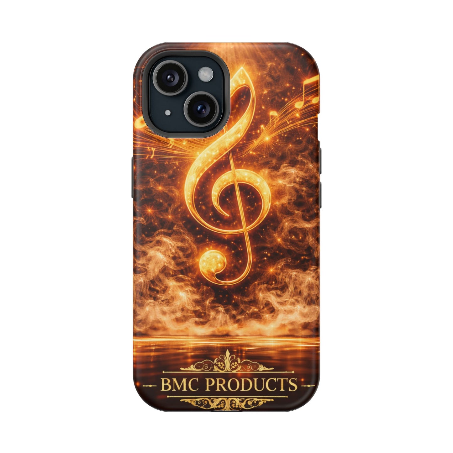 "Funda Magnética Reforzada Magnética Reforzada clave de sol 🎼🔥Donde nace una nota… nace una llama.” 🔥🎼
