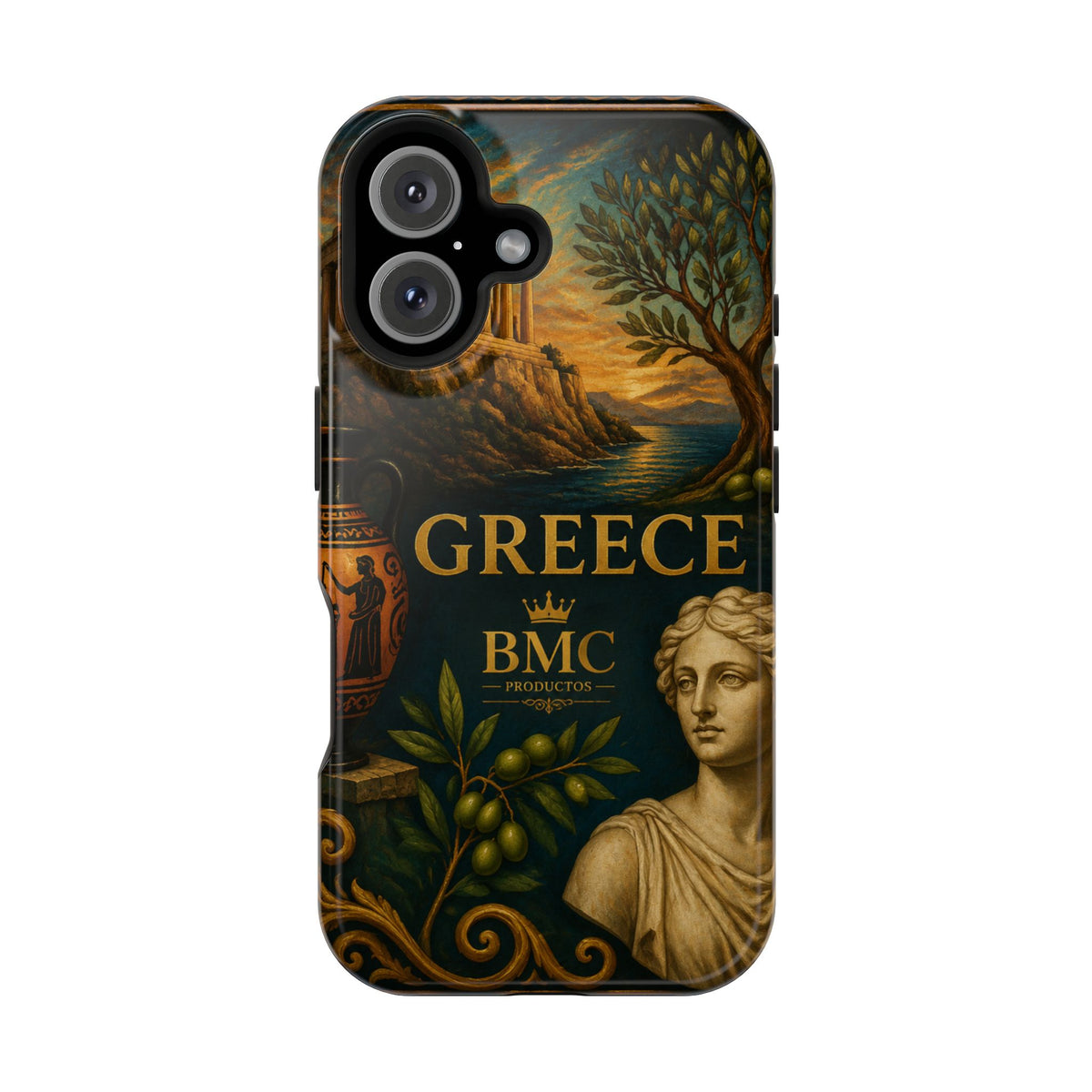 "Funda Magnética Reforzada Magnética Reforzada Grecia: Cuna de Dioses, Maravillas y Filosofía 🌊🏛️⚡"