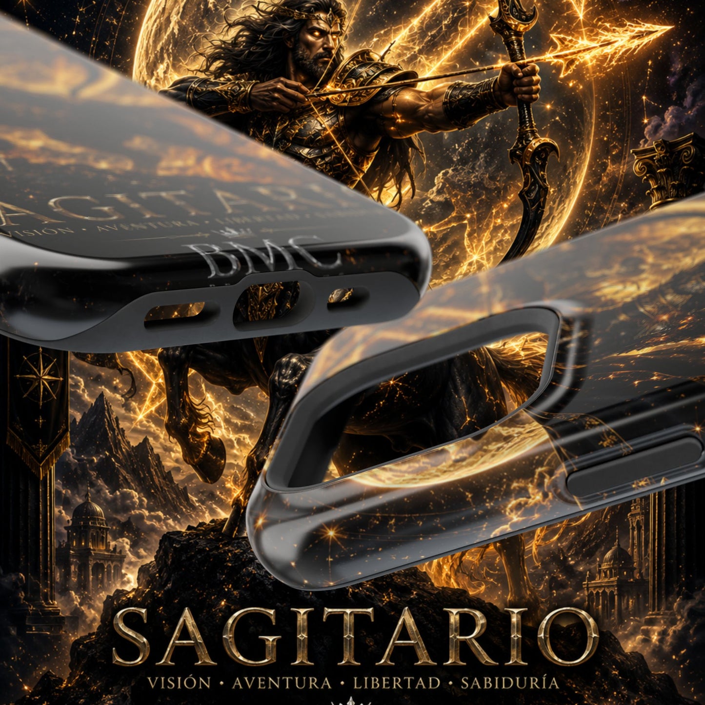 "Funda Magnética Reforzada Sagitario – El Cazador del Horizonte"