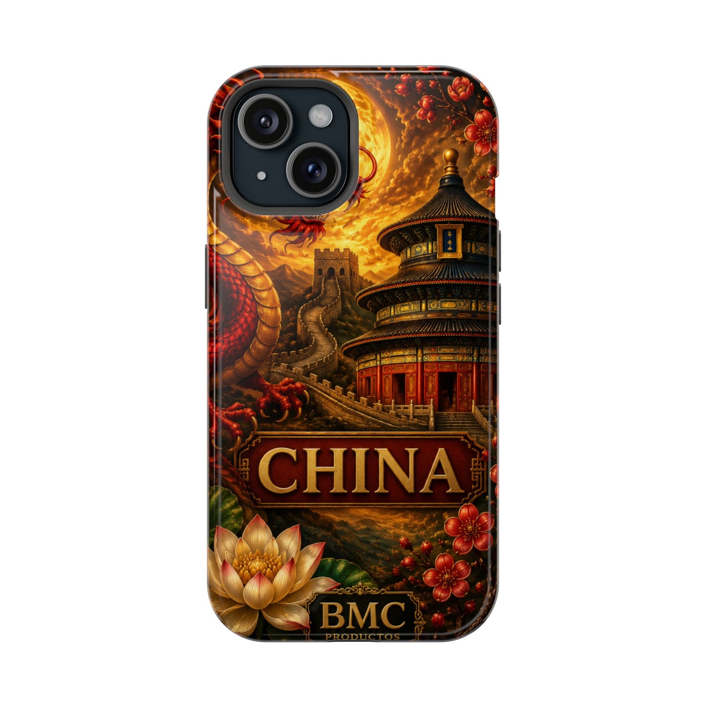 "Funda Magnética Reforzada Magnética Reforzada China – Dragones, murallas y leyendas eternas"